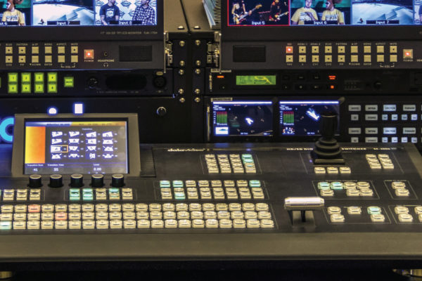 A production studio equipment